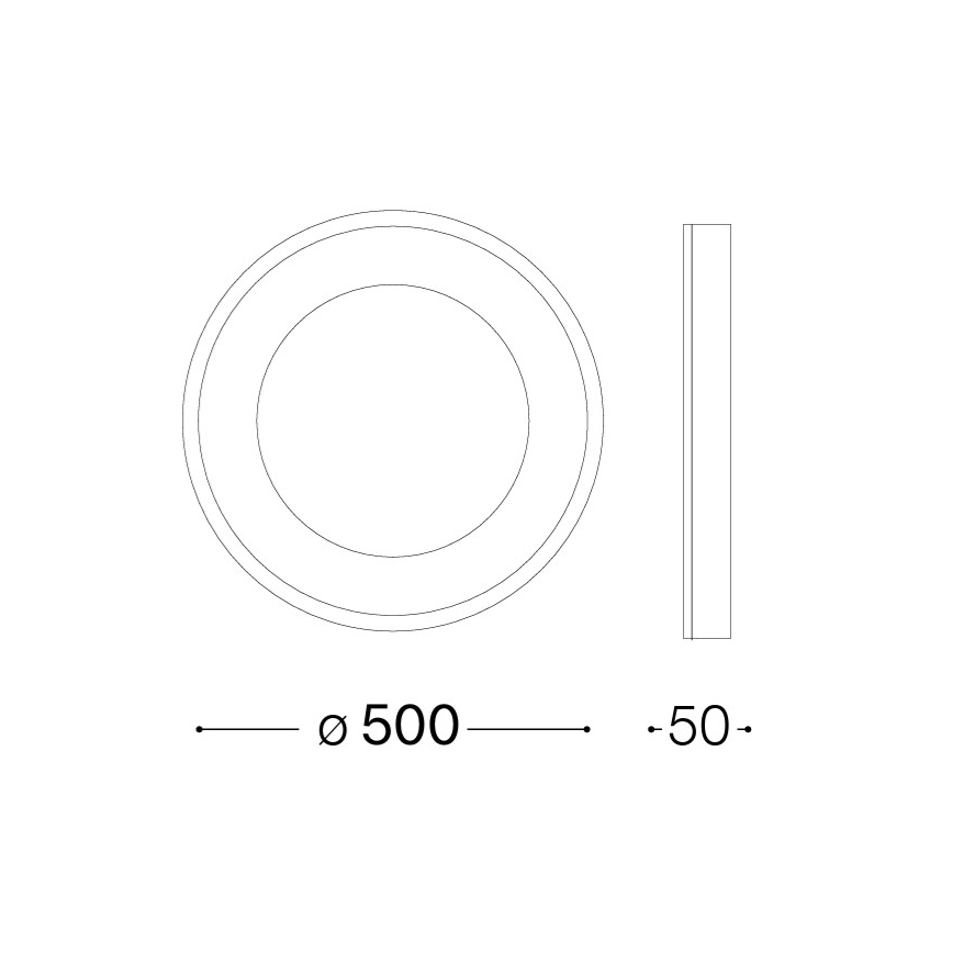 Ideal Lux - LED lubinis šviestuvas PLANET LED/25W/230V CRI 90 skersmuo 50 cm baltas