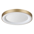 Ideal Lux - LED lubinis šviestuvas PLANET LED/25W/230V CRI 90 Ø 50 cm žalvarinis