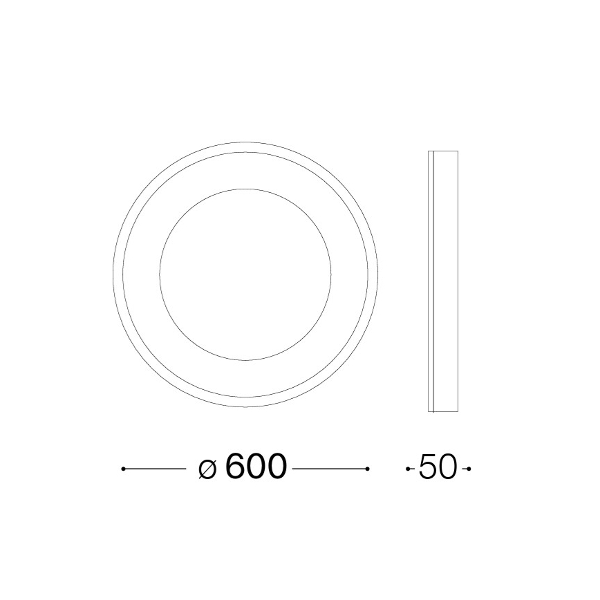 Ideal Lux - LED lubinis šviestuvas PLANET LED/29W/230V CRI 90 skersmuo 60 cm žalvaris