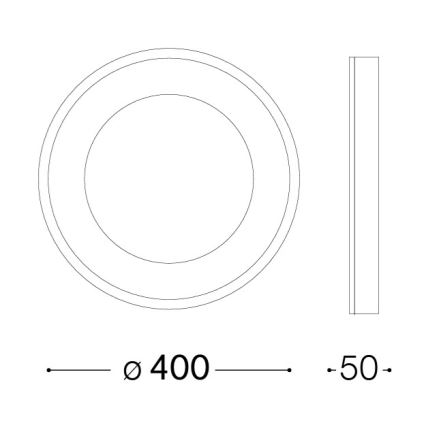 Ideal Lux - LED lubų šviestuvas PLANET LED/20W/230V CRI 90 skers. 40 cm baltas