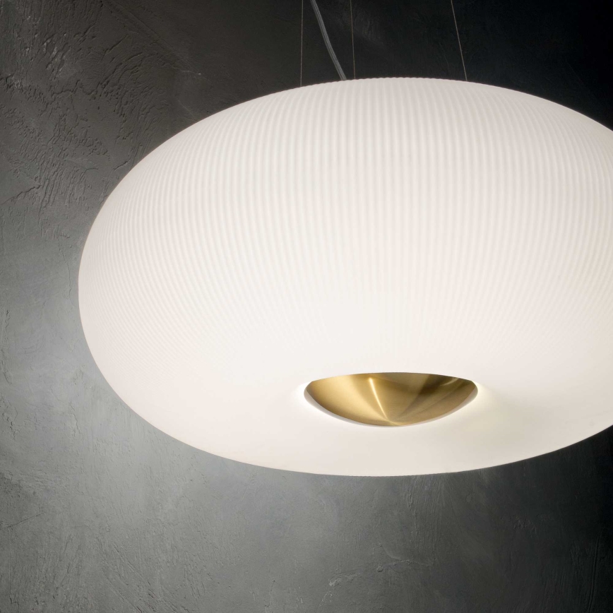 Ideal Lux - LED Pakabinamas sietynas ARIZONA 5xGX53/9W/230V diametras 52 cm balta
