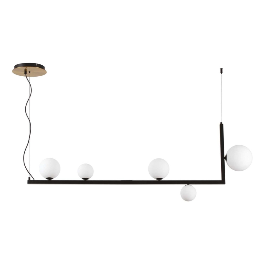 Ideal Lux - LED Pakabinamas sietynas BIRDS 5xG9/3W/230V juoda/auksas