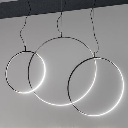 Ideal Lux - LED Pakabinamas sietynas CIRCUS LED/33W/230V diametras 60 cm CRI 90 juoda