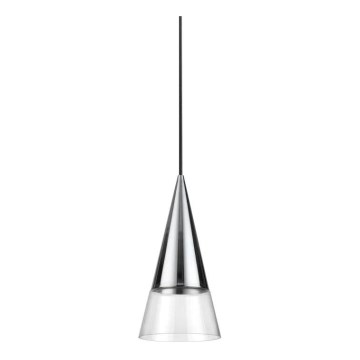 Ideal Lux - LED Pakabinamas sietynas CONO 1xGU10/7W/230V diametras 15 cm CRI 90 blizgus chromas