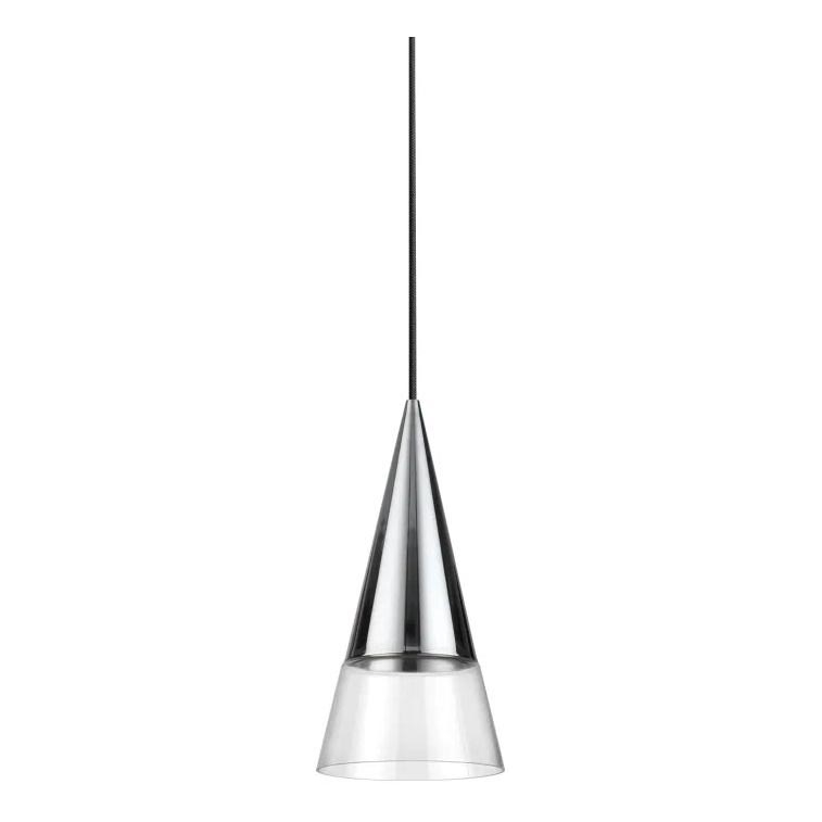Ideal Lux - LED Pakabinamas sietynas CONO 1xGU10/7W/230V diametras 15 cm CRI 90 blizgus chromas