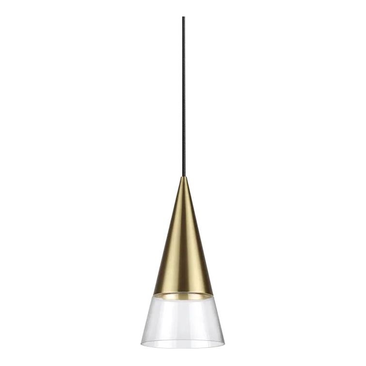 Ideal Lux - LED Pakabinamas sietynas CONO 1xGU10/7W/230V diametras 15 cm CRI 90 žalvaris
