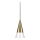 Ideal Lux - LED Pakabinamas sietynas CONO 1xGU10/7W/230V diametras 15 cm CRI 90 žalvaris