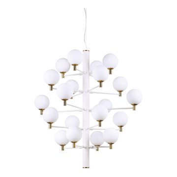Ideal Lux - LED Pakabinamas sietynas COPERNICO 20xG9/3W/230V diametras 86 cm balta