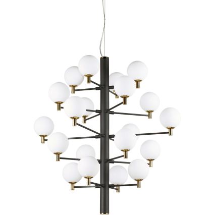 Ideal Lux - LED Pakabinamas sietynas COPERNICO 20xG9/3W/230V diametras 86 cm juoda