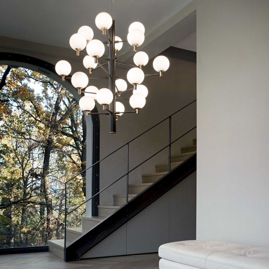 Ideal Lux - LED Pakabinamas sietynas COPERNICO 20xG9/3W/230V diametras 86 cm juoda