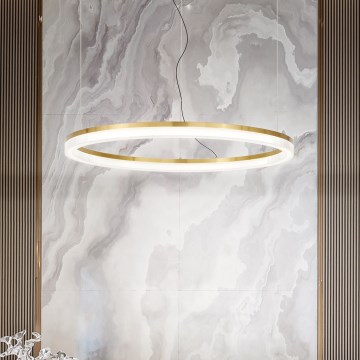 Ideal Lux - LED Pakabinamas sietynas CROWN LED/30W/230V 3000K diametras 60 cm CRI 90 žalvaris
