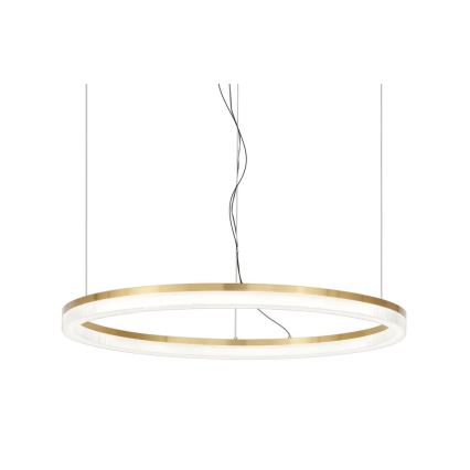Ideal Lux - LED Pakabinamas sietynas CROWN LED/42W/230V 3000K diametras 80 cm CRI 90 žalvaris