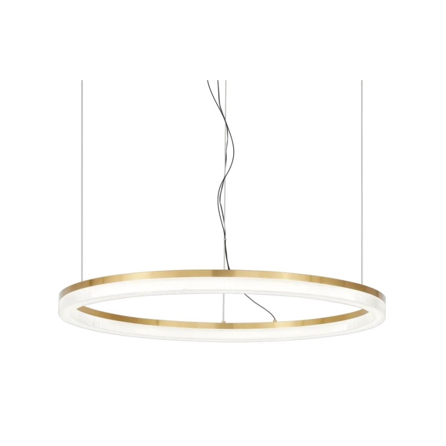 Ideal Lux - LED Pakabinamas sietynas CROWN LED/42W/230V 3000K diametras 80 cm CRI 90 žalvaris