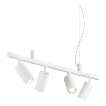 Ideal Lux - LED Pakabinamas sietynas DYNAMITE 4xGU10/7W/230V CRI 90 balta