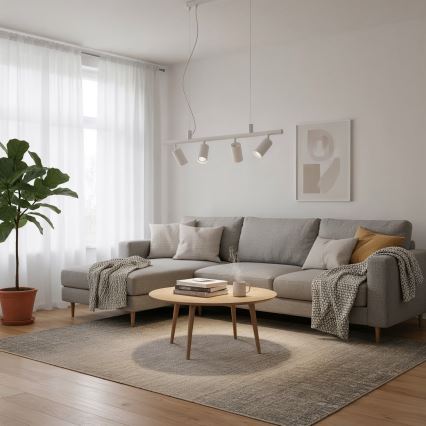 Ideal Lux - LED Pakabinamas sietynas DYNAMITE 4xGU10/7W/230V CRI 90 balta