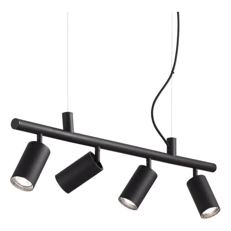 Ideal Lux - LED Pakabinamas sietynas DYNAMITE 4xGU10/7W/230V CRI 90 juoda