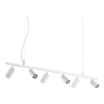 Ideal Lux - LED Pakabinamas sietynas DYNAMITE 6xGU10/7W/230V CRI 90 balta