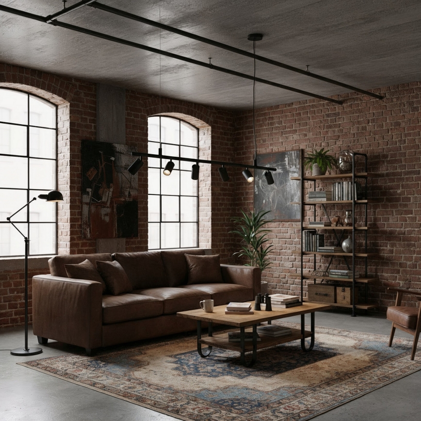 Ideal Lux - LED Pakabinamas sietynas DYNAMITE 6xGU10/7W/230V CRI 90 juoda