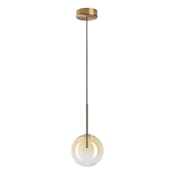 Ideal Lux - LED Pakabinamas sietynas EQUINOXE 1xG4/2W/230V diametras 15 cm žalvaris/dūminis