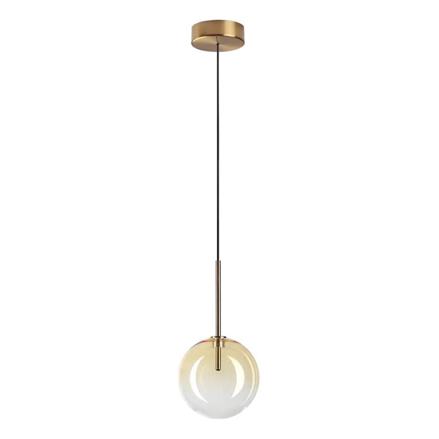 Ideal Lux - LED Pakabinamas sietynas EQUINOXE 1xG4/2W/230V diametras 15 cm žalvaris/dūminis