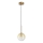 Ideal Lux - LED Pakabinamas sietynas EQUINOXE 1xG4/2W/230V diametras 15 cm žalvaris/dūminis