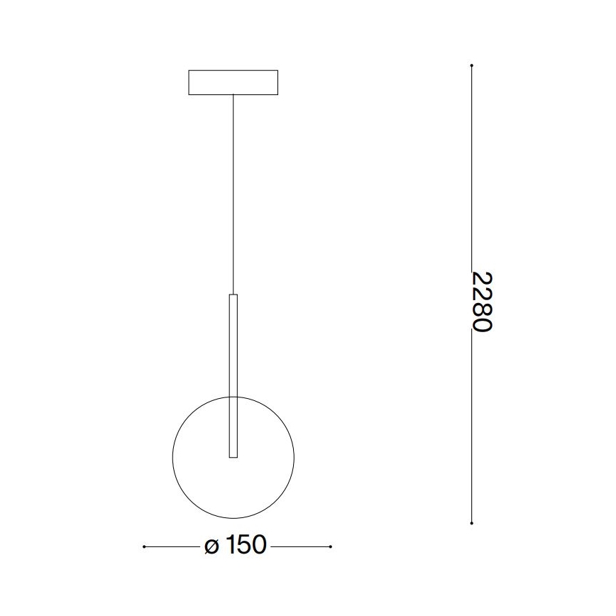 Ideal Lux - LED Pakabinamas sietynas EQUINOXE 1xG4/2W/230V diametras 15 cm žalvaris/dūminis