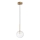 Ideal Lux - LED Pakabinamas sietynas EQUINOXE 1xG4/2W/230V diametras 15 cm žalvaris/permatoma