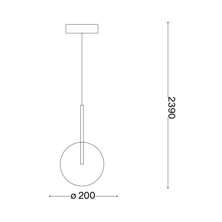 Ideal Lux - LED Pakabinamas sietynas EQUINOXE 1xG4/2W/230V diametras 20 cm žalvaris/dūminis
