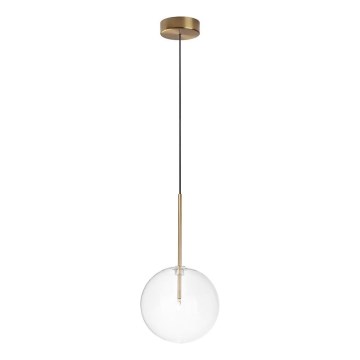 Ideal Lux - LED Pakabinamas sietynas EQUINOXE 1xG4/2W/230V diametras 20 cm žalvaris/permatoma