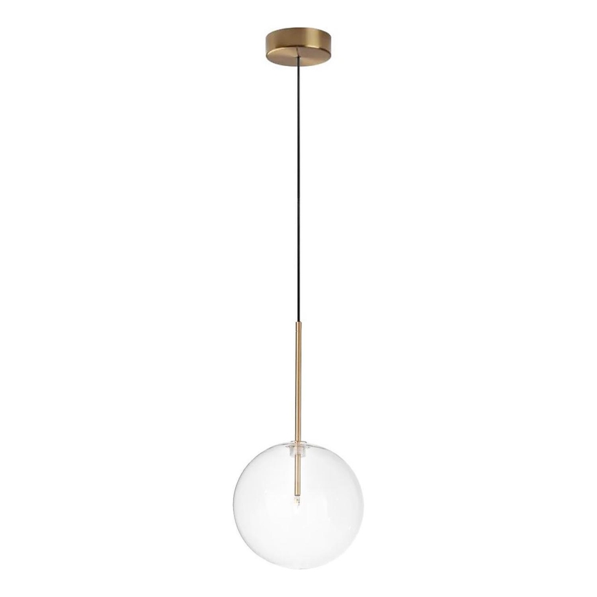 Ideal Lux - LED Pakabinamas sietynas EQUINOXE 1xG4/2W/230V diametras 20 cm žalvaris/permatoma