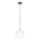 Ideal Lux - LED Pakabinamas sietynas EQUINOXE 1xG4/2W/230V diametras 20 cm žalvaris/permatoma