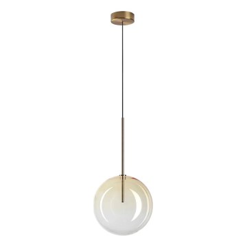 Ideal Lux - LED Pakabinamas sietynas EQUINOXE 1xG4/2W/230V diametras 25 cm žalvaris/dūminis