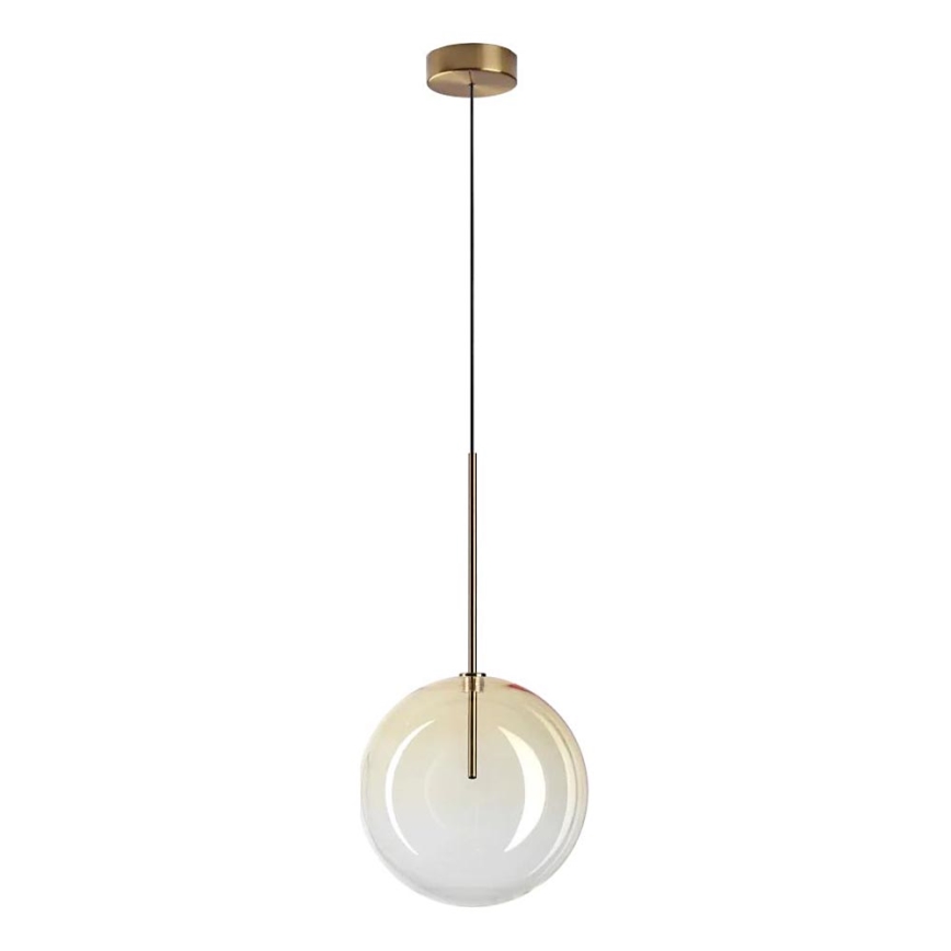 Ideal Lux - LED Pakabinamas sietynas EQUINOXE 1xG4/2W/230V diametras 25 cm žalvaris/dūminis