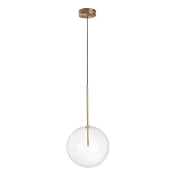 Ideal Lux - LED Pakabinamas sietynas EQUINOXE 1xG4/2W/230V diametras 25 cm žalvaris/permatoma