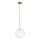Ideal Lux - LED Pakabinamas sietynas EQUINOXE 1xG4/2W/230V diametras 25 cm žalvaris/permatoma