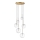 Ideal Lux - LED Pakabinamas sietynas EQUINOXE 6xG4/2W/230V diametras 65 cm žalvaris/permatoma
