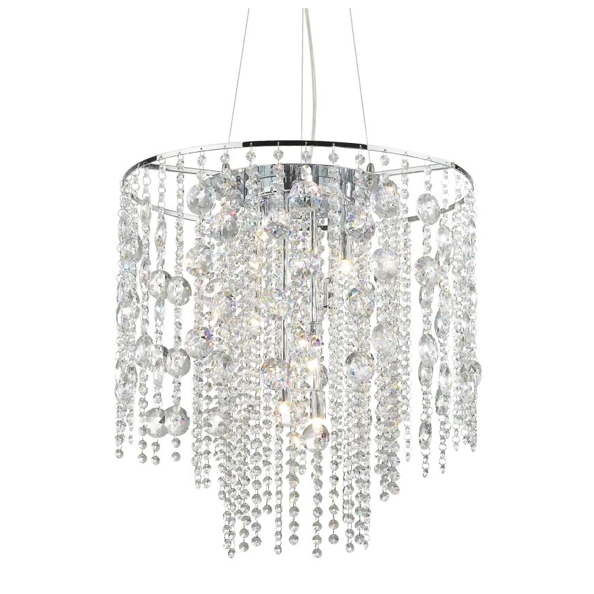 Ideal Lux - LED krištolinis sietynas, kabinamas ant virvės EVASIONE 10xG9/3W/230V diametras 51 cm blizgus chromas