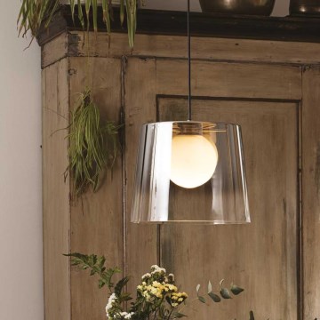 Ideal Lux - LED Pakabinamas sietynas FADE 1xG9/3W/230V diametras 27,3 cm auksas/dūminis