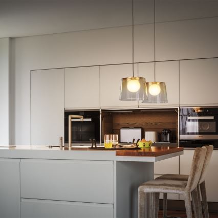 Ideal Lux - LED Pakabinamas sietynas FADE 1xG9/3W/230V diametras 27,3 cm auksas/dūminis