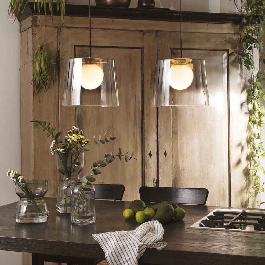 Ideal Lux - LED Pakabinamas sietynas FADE 1xG9/3W/230V diametras 27,3 cm auksas/dūminis