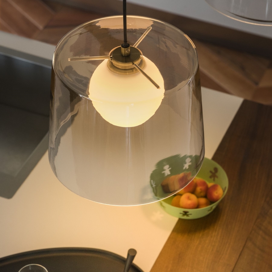 Ideal Lux - LED Pakabinamas sietynas FADE 1xG9/3W/230V diametras 27,3 cm auksas/dūminis