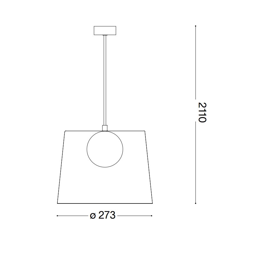 Ideal Lux - LED Pakabinamas sietynas FADE 1xG9/3W/230V diametras 27,3 cm auksas/dūminis