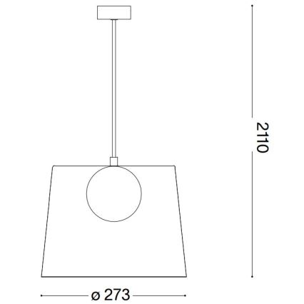 Ideal Lux - LED Pakabinamas sietynas FADE 1xG9/3W/230V diametras 27,3 cm varis/dūminis