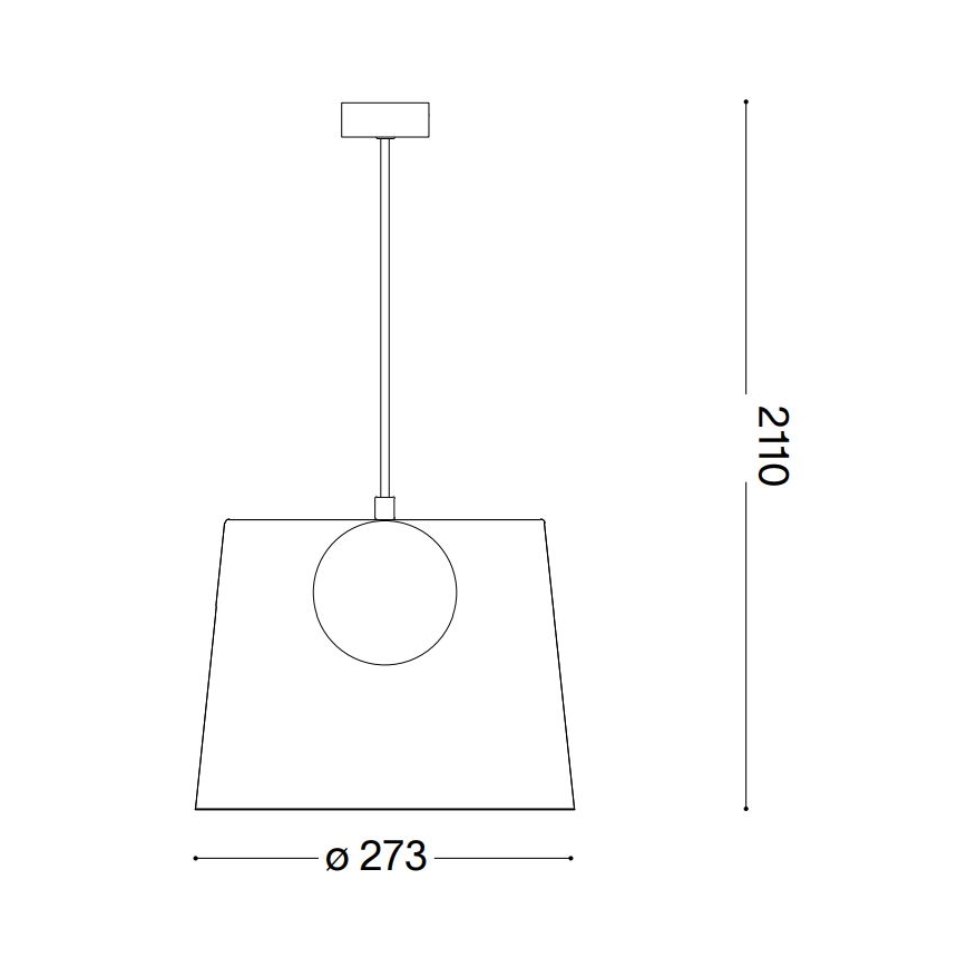 Ideal Lux - LED Pakabinamas sietynas FADE 1xG9/3W/230V diametras 27,3 cm varis/dūminis