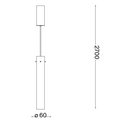 Ideal Lux - LED Pakabinamas sietynas FLAM LED/10W/230V diametras 6 cm CRI 90 dūminis