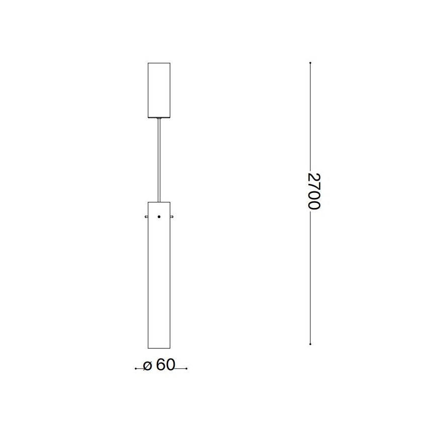 Ideal Lux - LED Pakabinamas sietynas FLAM LED/10W/230V diametras 6 cm CRI 90 dūminis
