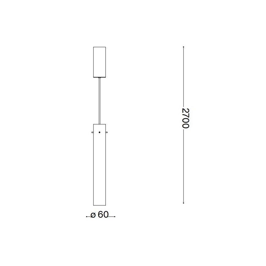 Ideal Lux - LED Pakabinamas sietynas FLAM LED/10W/230V diametras 6 cm CRI 90 pilka