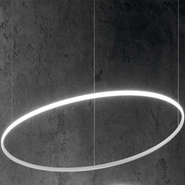 Ideal Lux - LED Pakabinamas sietynas HULAHOOP LED/28W/230V 3000K diametras 61 cm CRI 90 balta