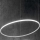 Ideal Lux - LED Pakabinamas sietynas HULAHOOP LED/28W/230V 3000K diametras 61 cm CRI 90 balta