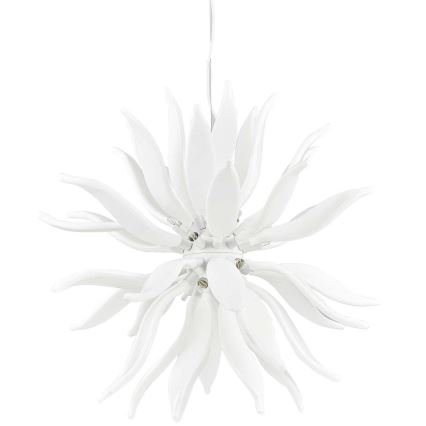 Ideal Lux - LED Pakabinamas sietynas LEAVES 12xG9/3W/230V diametras 80 cm balta